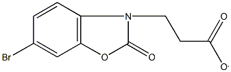 3-(6-bromo-2-oxo-1,3-benzoxazol-3(2H)-yl)propanoate,,结构式