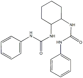 N-{2-[(anilinocarbonyl)amino]cyclohexyl}-N'-phenylurea Structure