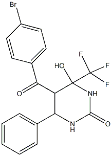  5-(4-bromobenzoyl)-4-hydroxy-6-phenyl-4-(trifluoromethyl)tetrahydro-2(1H)-pyrimidinone