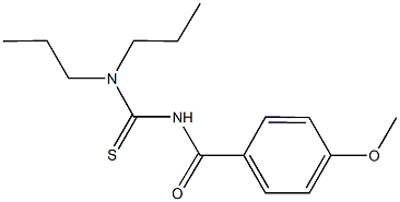 N'-(4-methoxybenzoyl)-N,N-dipropylthiourea Structure