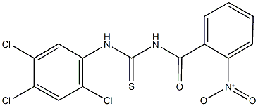 N-{2-nitrobenzoyl}-N'-(2,4,5-trichlorophenyl)thiourea,,结构式