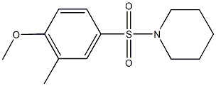 1-[(4-methoxy-3-methylphenyl)sulfonyl]piperidine Structure