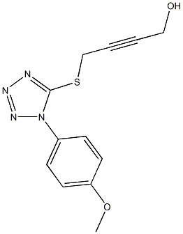 4-{[1-(4-methoxyphenyl)-1H-tetraazol-5-yl]sulfanyl}-2-butyn-1-ol