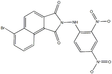 2-{2,4-bisnitroanilino}-6-bromo-1H-benzo[e]isoindole-1,3(2H)-dione Struktur