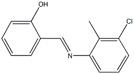  2-{[(3-chloro-2-methylphenyl)imino]methyl}phenol