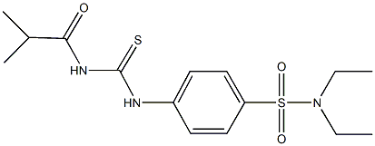 N,N-diethyl-4-{[(isobutyrylamino)carbothioyl]amino}benzenesulfonamide Structure