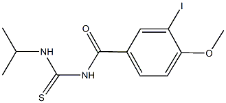 N-(3-iodo-4-methoxybenzoyl)-N'-isopropylthiourea Structure