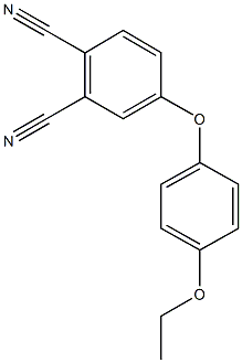 4-(4-ethoxyphenoxy)phthalonitrile 结构式