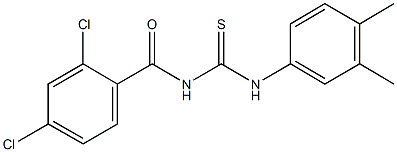 N-(2,4-dichlorobenzoyl)-N'-(3,4-dimethylphenyl)thiourea