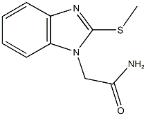2-[2-(methylsulfanyl)-1H-benzimidazol-1-yl]acetamide 化学構造式