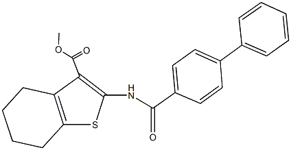 methyl 2-[([1,1'-biphenyl]-4-ylcarbonyl)amino]-4,5,6,7-tetrahydro-1-benzothiophene-3-carboxylate