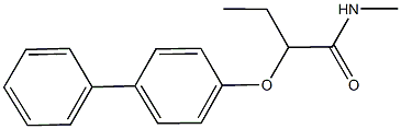 2-([1,1'-biphenyl]-4-yloxy)-N-methylbutanamide,,结构式