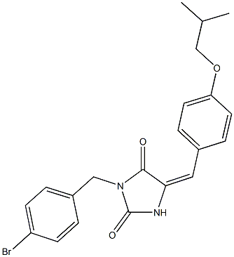  3-(4-bromobenzyl)-5-(4-isobutoxybenzylidene)-2,4-imidazolidinedione