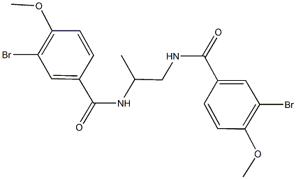 3-bromo-N-{2-[(3-bromo-4-methoxybenzoyl)amino]-1-methylethyl}-4-methoxybenzamide