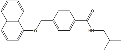 N-isobutyl-4-[(1-naphthyloxy)methyl]benzamide