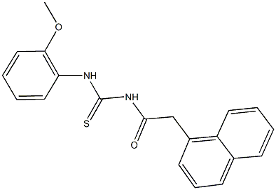 N-(2-methoxyphenyl)-N'-(1-naphthylacetyl)thiourea Structure