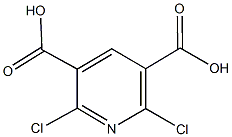 2,6-dichloro-3,5-pyridinedicarboxylic acid,,结构式