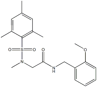 2-[(mesitylsulfonyl)(methyl)amino]-N-(2-methoxybenzyl)acetamide