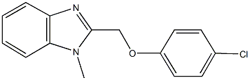2-[(4-chlorophenoxy)methyl]-1-methyl-1H-benzimidazole,,结构式