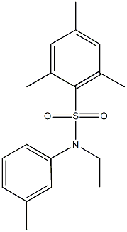 N-ethyl-2,4,6-trimethyl-N-(3-methylphenyl)benzenesulfonamide Structure