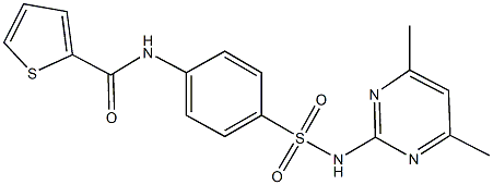 N-(4-{[(4,6-dimethylpyrimidin-2-yl)amino]sulfonyl}phenyl)thiophene-2-carboxamide|