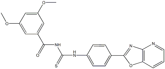 N-(3,5-dimethoxybenzoyl)-N'-(4-[1,3]oxazolo[4,5-b]pyridin-2-ylphenyl)thiourea