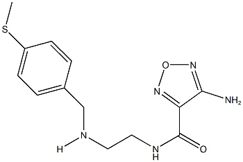 4-amino-N-(2-{[4-(methylsulfanyl)benzyl]amino}ethyl)-1,2,5-oxadiazole-3-carboxamide|