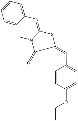 5-(4-ethoxybenzylidene)-3-methyl-2-(phenylimino)-1,3-thiazolidin-4-one