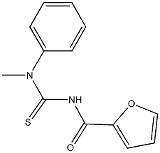 N'-(2-furoyl)-N-methyl-N-phenylthiourea Struktur