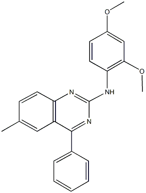 N-(2,4-dimethoxyphenyl)-N-(6-methyl-4-phenyl-2-quinazolinyl)amine