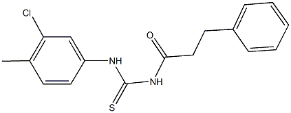 N-(3-chloro-4-methylphenyl)-N'-(3-phenylpropanoyl)thiourea