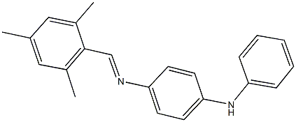 N-(4-anilinophenyl)-N-(mesitylmethylene)amine Structure