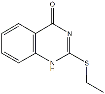 2-(ethylsulfanyl)-4(3H)-quinazolinone 结构式
