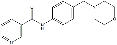 N-[4-(morpholin-4-ylmethyl)phenyl]nicotinamide Structure