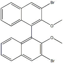4,4'-bis[2-bromo-3-methoxynaphthalene],,结构式