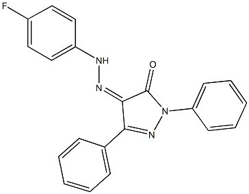 1,3-diphenyl-1H-pyrazole-4,5-dione 4-[(4-fluorophenyl)hydrazone]