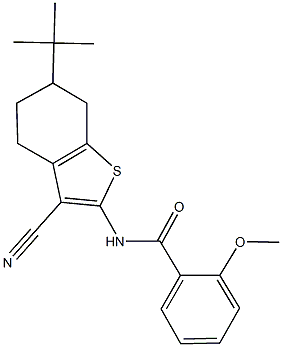 N-(6-tert-butyl-3-cyano-4,5,6,7-tetrahydro-1-benzothien-2-yl)-2-methoxybenzamide