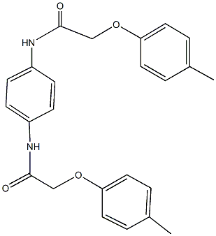 2-(4-methylphenoxy)-N-(4-{[(4-methylphenoxy)acetyl]amino}phenyl)acetamide 结构式