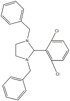 1,3-dibenzyl-2-(2,6-dichlorophenyl)imidazolidine Structure