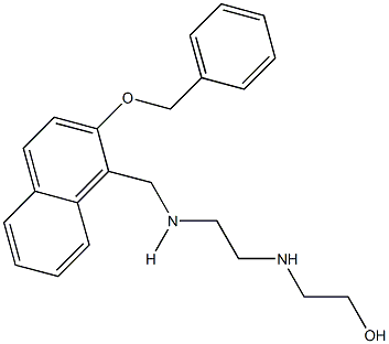 2-{[2-({[2-(benzyloxy)-1-naphthyl]methyl}amino)ethyl]amino}ethanol,,结构式