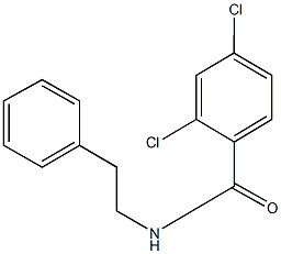 N-フェネチル-2,4-ジクロロベンズアミド 化学構造式