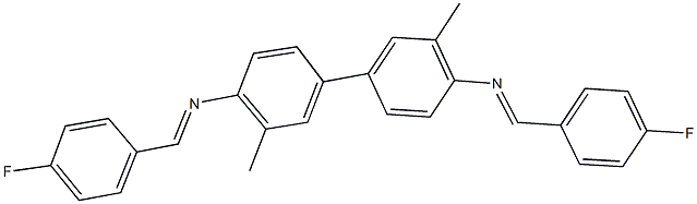 N-(4-fluorobenzylidene)-N-{4'-[(4-fluorobenzylidene)amino]-3,3'-dimethyl[1,1'-biphenyl]-4-yl}amine Struktur