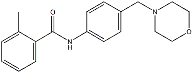 2-methyl-N-[4-(4-morpholinylmethyl)phenyl]benzamide Struktur