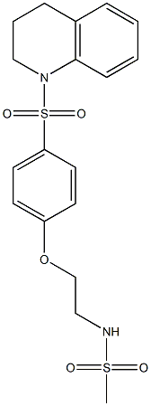 N-{2-[4-(3,4-dihydro-1(2H)-quinolinylsulfonyl)phenoxy]ethyl}methanesulfonamide Structure