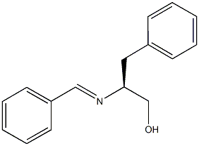 2-(benzylideneamino)-3-phenyl-1-propanol Struktur