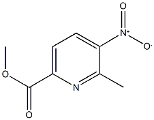 methyl 5-nitro-6-methyl-2-pyridinecarboxylate Struktur