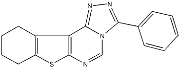 3-phenyl-8,9,10,11-tetrahydro[1]benzothieno[3,2-e][1,2,4]triazolo[4,3-c]pyrimidine Struktur