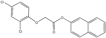 2-naphthyl (2,4-dichlorophenoxy)acetate Struktur