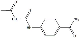 4-{[(acetylamino)carbothioyl]amino}benzamide Structure