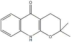 2,2-dimethyl-2,3,4,10-tetrahydro-5H-pyrano[2,3-b]quinolin-5-one,,结构式